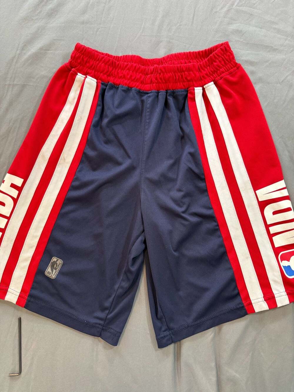 NBA Red White and Navy Blue Athletic Basketball Shorts